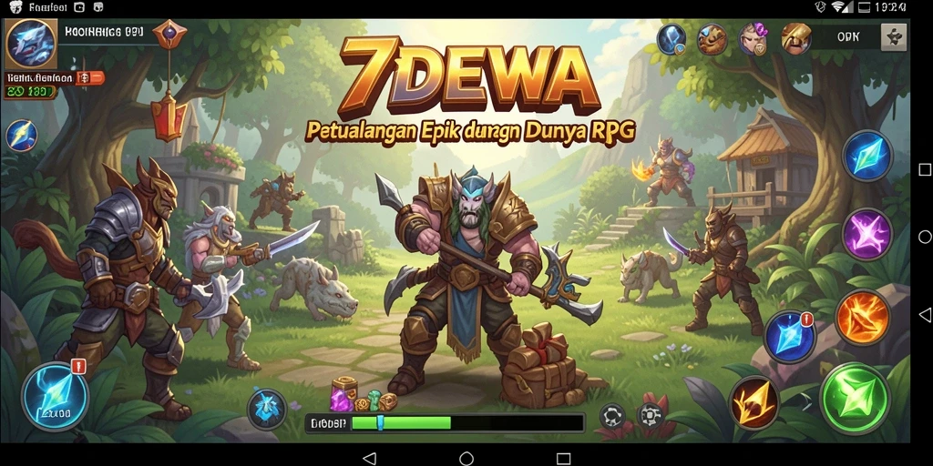 Gameplay epik 7DEWA yang mengasyikkan dan menantang.