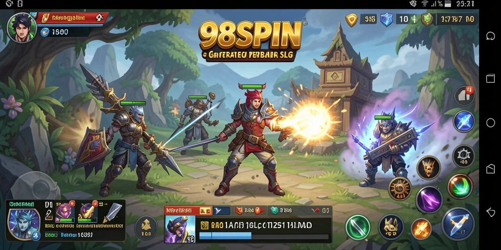 Tampilan gameplay <strong>98SPIN</strong> yang penuh aksi dan strategi.
