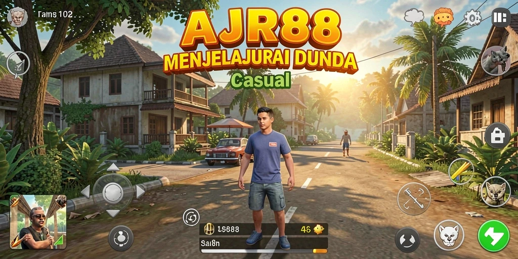 Menampilkan gameplay seru dan interaksi dalam AJR88.