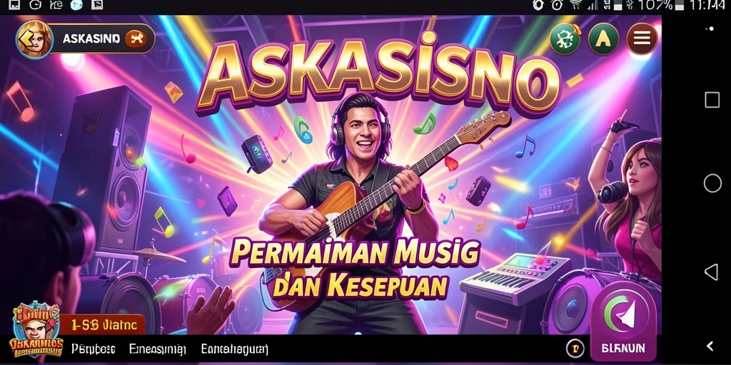 Gameplay seru ASKASINO dengan berbagai lagu menarik.