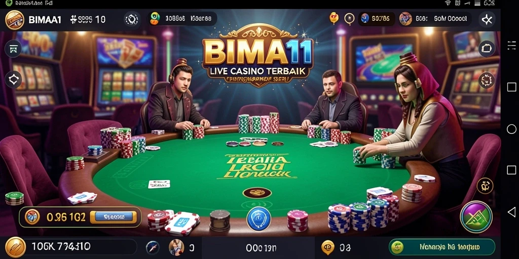 Tampilan gameplay live casino BIMA11 yang interaktif dan menarik.
