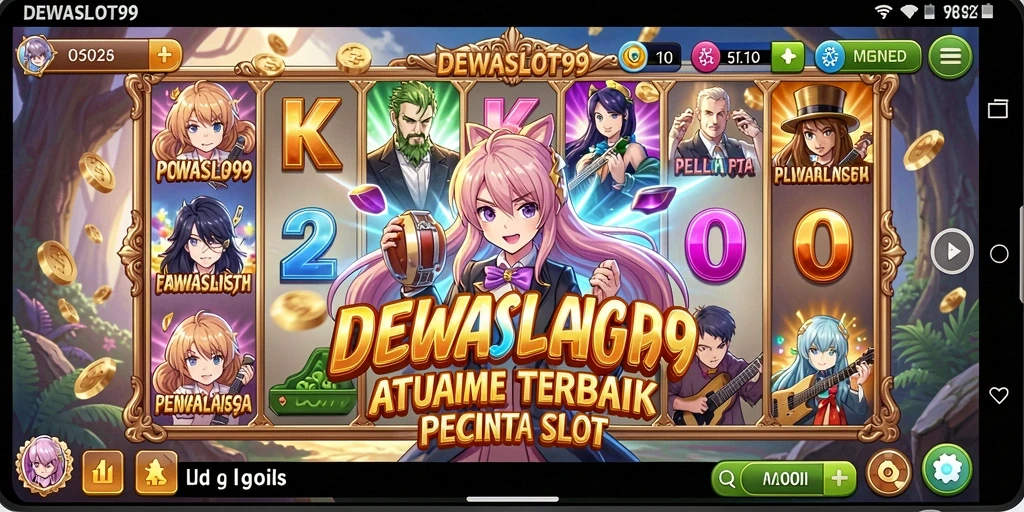 Tampilan gameplay DEWASLOT99 yang menakjubkan dengan karakter anime.