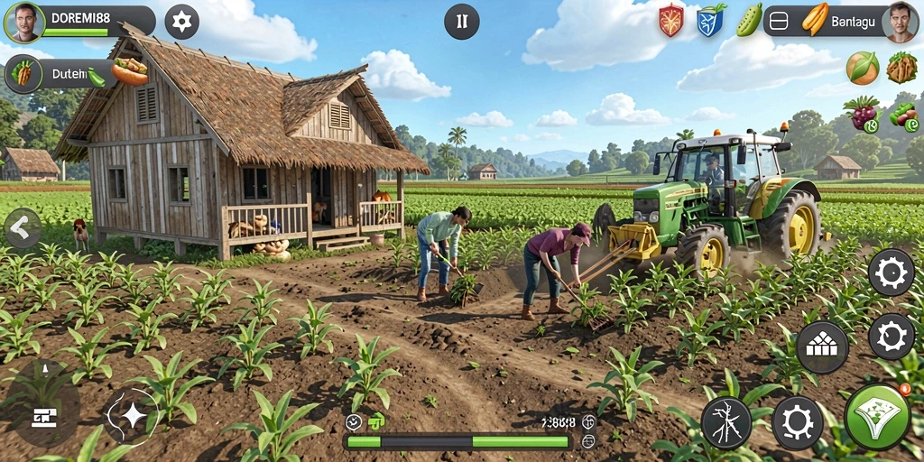 Tampilan gameplay DOREMI88 yang menarik dan penuh warna.