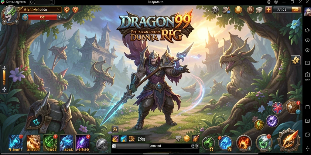 Tampilan gameplay seru DRAGON99 dengan aksi pertarungan dari karakter utama.