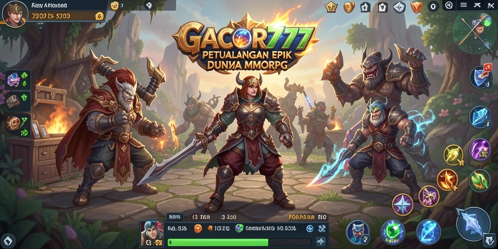 Gameplay mendebarkan dari GACOR777 dalam dunia MMORPG.