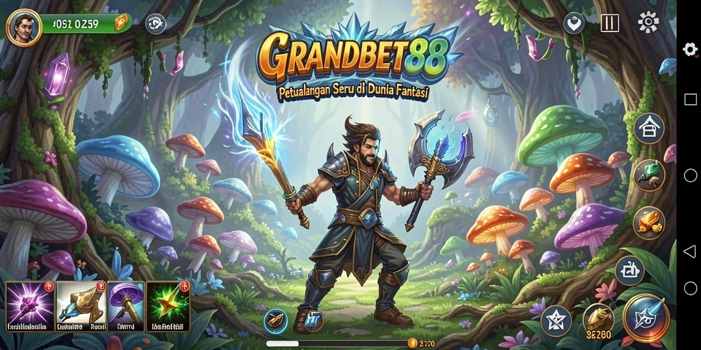 Tampilan gameplay seru dari GRANDBET88 yang penuh dengan petualangan.