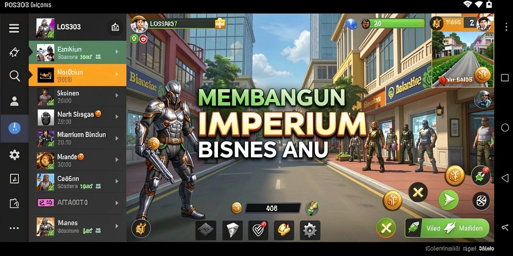 Tampilan gameplay dari LOS303 yang menantang dan interaktif.