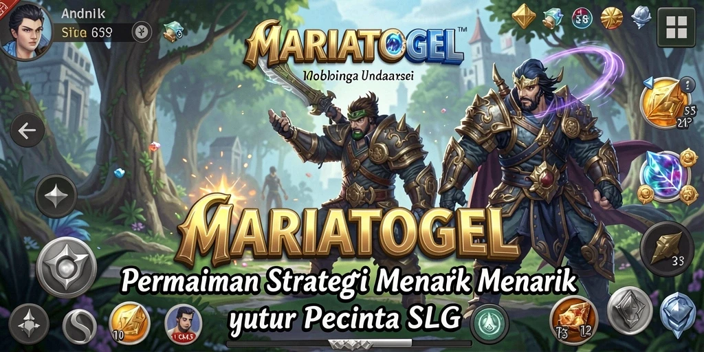 Tangkapan layar MARIATOGEL menampilkan aksi pertempuran strategi yang seru.