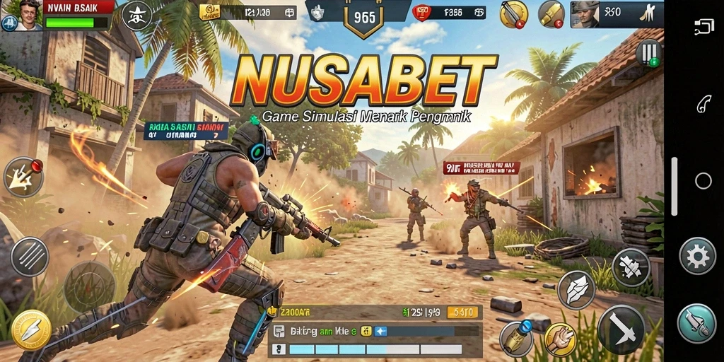 Screenshot gameplay NUSABET yang menampilkan suasana permainan yang realistis.