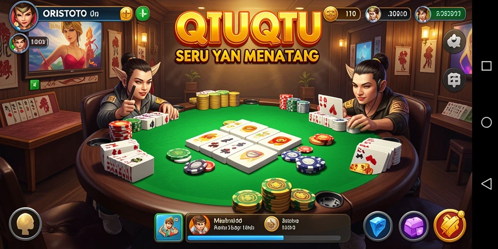 Tampilan gameplay QiuQiu yang mendebarkan di ORISTOTO.