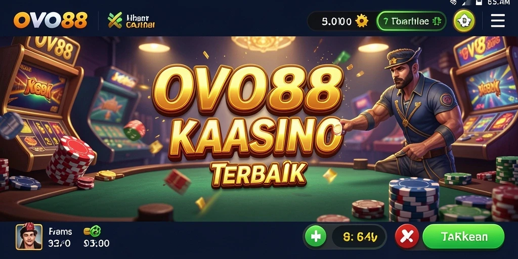 Tampilan menarik OVO88 yang menampilkan pengalaman permainan Kasino.
