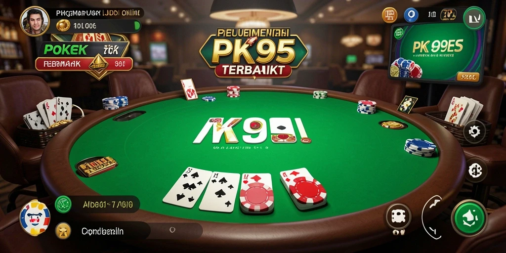 Tangkapan layar gameplay PK95 yang menampilkan keseruan bermain Poker.