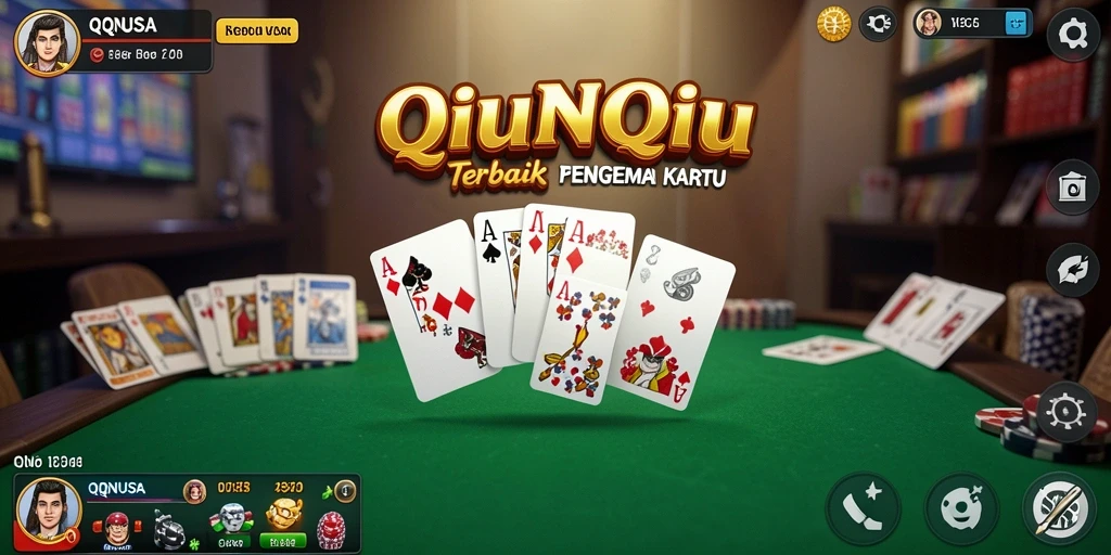 Screenshot permainan QiuQiu yang menarik dan kompetitif.