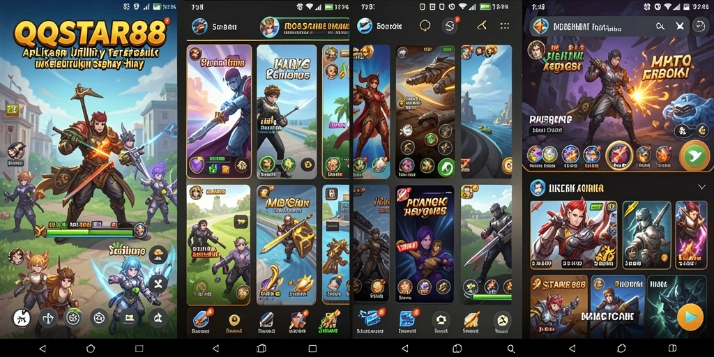 Screenshot utama QQSTAR88 yang menunjukkan antarmuka aplikasi Utility.