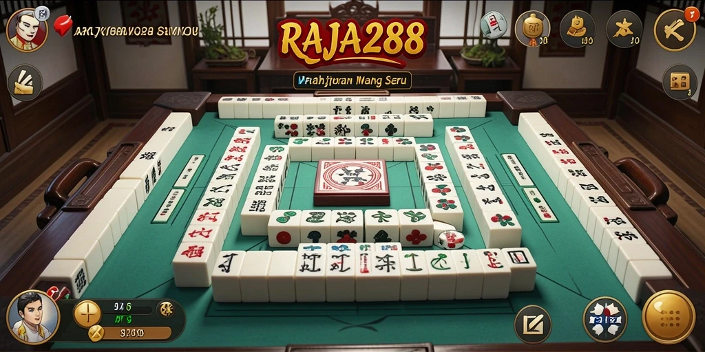 Screenshot RAJA288 menampilkan pengalaman bermain Mahjong yang menarik.