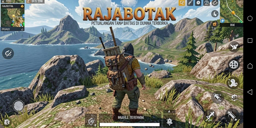 Tampilan gameplay RAJABOTAK di dunia terbuka.