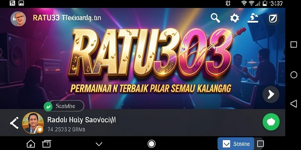 Screenshot utama RATU303 menampilkan gameplay seru dalam permainan musik.