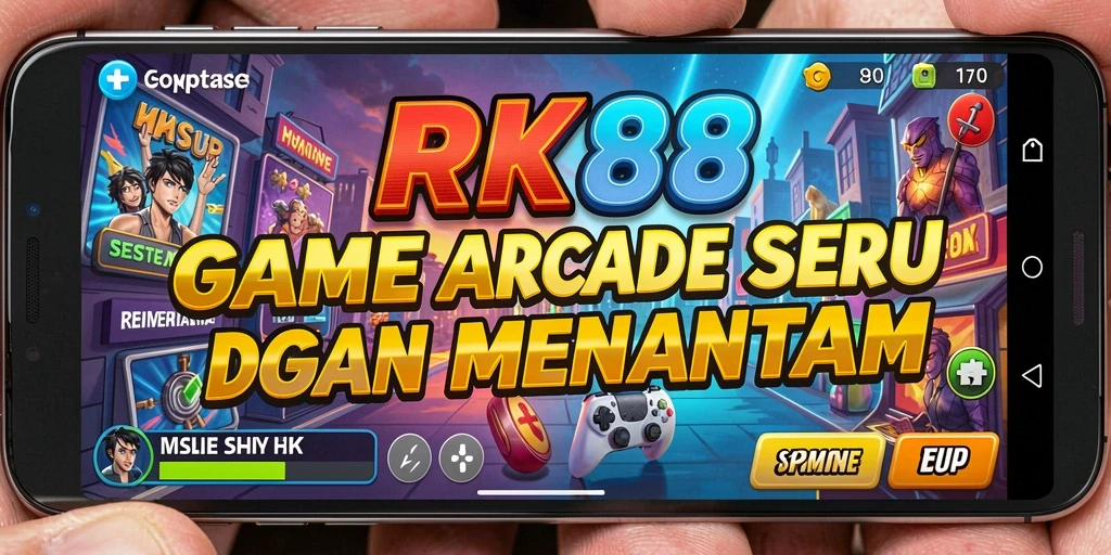 Tangkapan layar menunjukkan gameplay seru RK88 dengan grafis menarik.