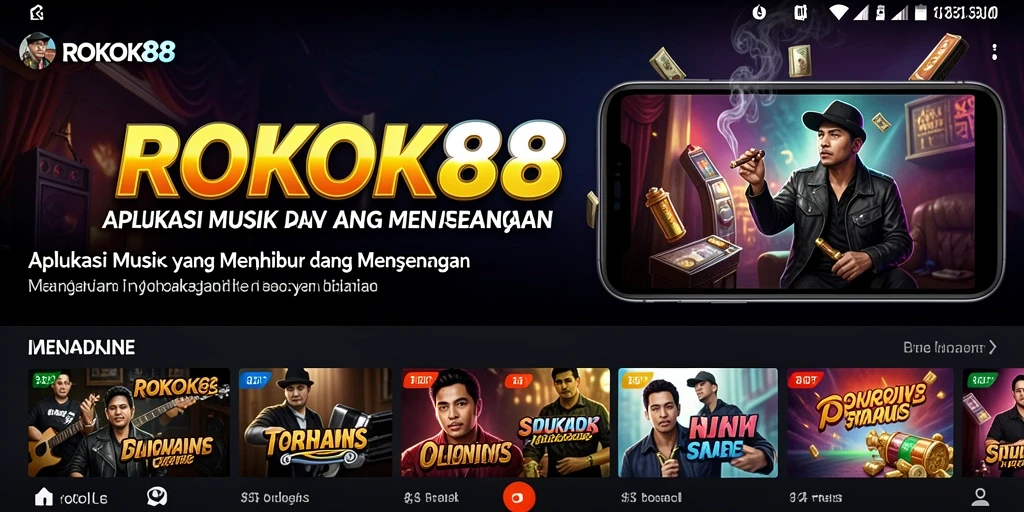 Tampilan ROKOK88 dengan gameplay interaktif yang menyenangkan.