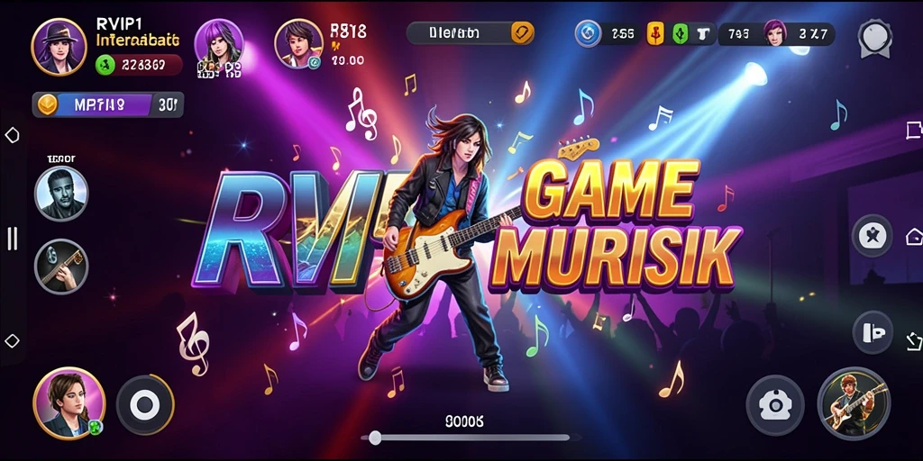 Tampilan gameplay RVIP1 yang menarik dengan musik interaktif.