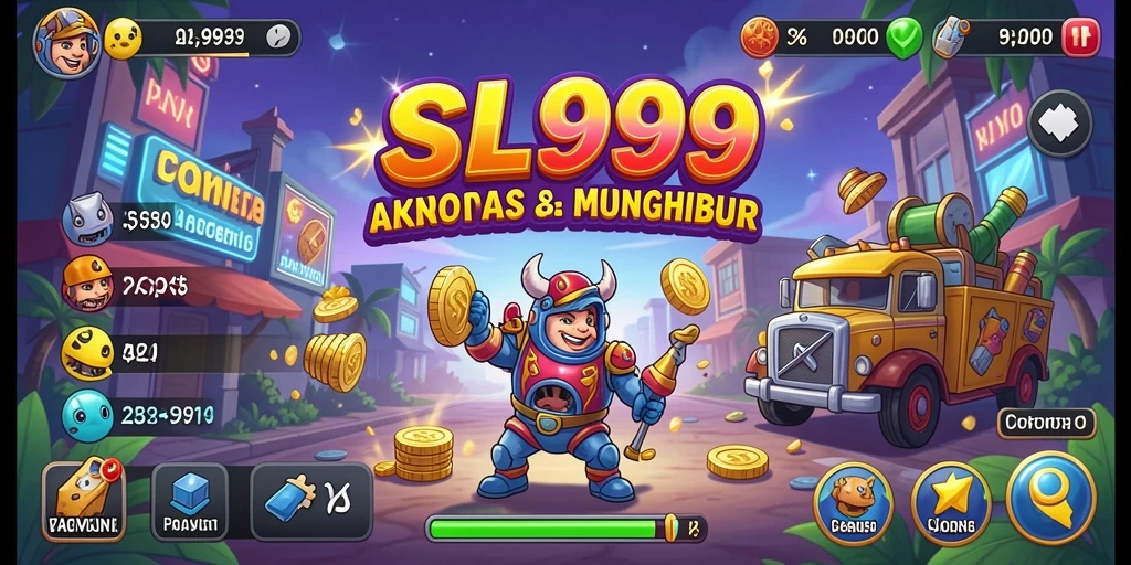 Tampilan screenshot utama SL999 yang menunjukkan gameplay Arcade yang mengasyikkan.