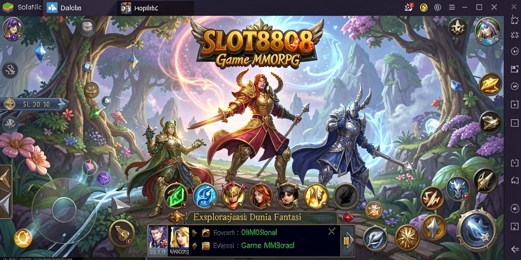 Gameplay SLOT8808 dengan karakter dan dunia yang hidup.