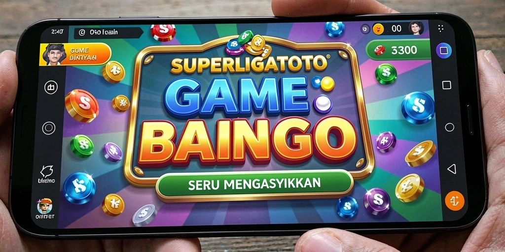 Tampilan gameplay seru di SUPERLIGATOTO dengan kartu Bingo.